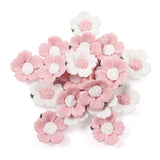 50Pcs Mixed Porcelain Flower Cabochons for DIY Jewelry Crafts 23x20.5x8mm