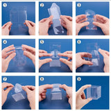 50Pcs Jewelry Storage Box Large Capacity Transparent PVC Cube Packaging