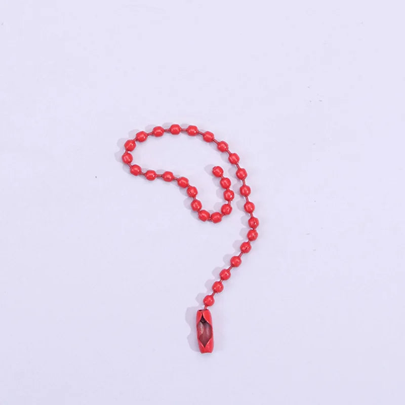 50Pcs Candy Alloy Bead Chain Key Chain DIY Accessories Key Ring Pendant