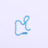 50Pcs Candy Alloy Bead Chain Key Chain DIY Accessories Key Ring Pendant
