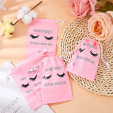 50Pcs Lash Aftercare Bags Eyelash Packaging Plastic Makeup Bag