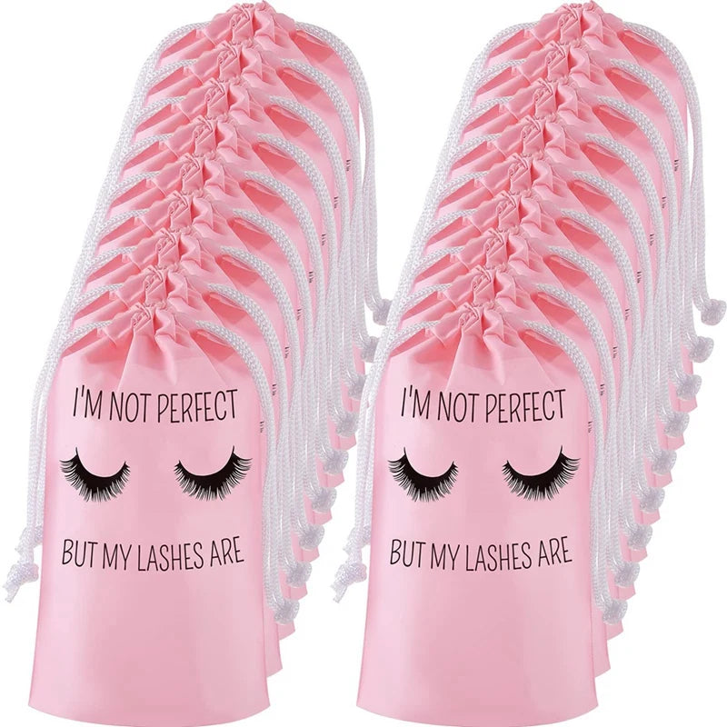 50Pcs Lash Aftercare Bags Eyelash Packaging Plastic Makeup Bag