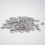 50Pcs Stainless Steel Lobster Clasps Fasteners for DIY Jewelry Chains