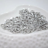 50Pcs Stainless Steel Lobster Clasps Fasteners for DIY Jewelry Chains