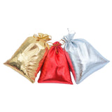 50Pcs 11x16cm Silver Red Cotton Jute Pouches For Jewelry & Necklaces