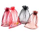 50Pcs 13x18cm Organza Jewelry Gift Bags 23colors Drawstring Pouches