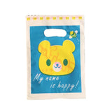 50Pcs 14*20cm Plastic Gift Bags with Handles Cartoon Mini Gift Packaging Bags