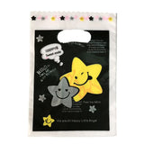 50Pcs 14*20cm Plastic Gift Bags with Handles Cartoon Mini Gift Packaging Bags