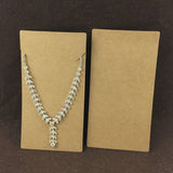 50Pcs/Lot 15x8cm Hand Chain Necklace Card Craft Paper Blank for Jewelry Display