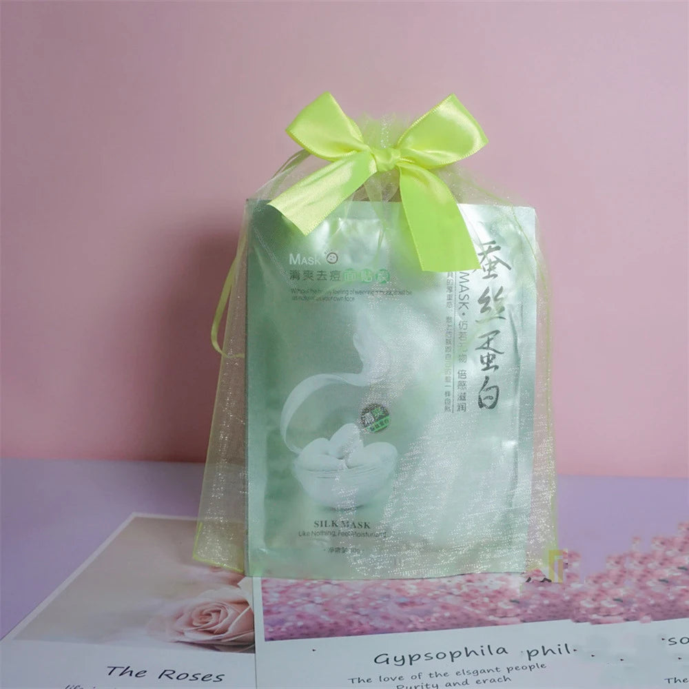 50Pcs/Lot 20*30cm Fluorescent Jewelry Packaging Bag Mesh Pouches