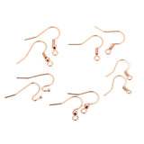 50Pcs 316L Stainless Steel Silver French Earring Hook Wire Findings