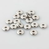 50Pcs/Lot 4 5 6 8mm Steel Spacer Beads DIY Bracelet Jewelry Making