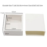 50Pcs 6.0*5.3*3.5cm Cardboard Drawer Paper Box Candy Packaging Boxes