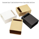 50Pcs 6.0*5.3*3.5cm Cardboard Drawer Paper Box Candy Packaging Boxes