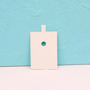 50Pcs/Lot 6x10cm Brown Hoop Buckle Earrings Display Cards