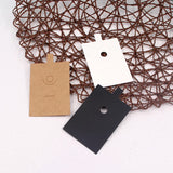 50Pcs/Lot 6x10cm Brown Hoop Buckle Earrings Display Cards