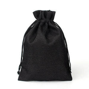 50Pcs 7x9 8x10cm Drawstring Burlap Gift Bags for Jewelry Packaging Wedding