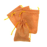 50Pcs 7x9 8x10cm Drawstring Burlap Gift Bags for Jewelry Packaging Wedding