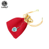 50Pcs Velvet Pouches Jewelry Charpie Cotton Flannel Bag