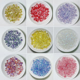 50Pcs 8mm Crystal Glass Beads Spacer Loose Beaded Jewelry Making DIY Charms