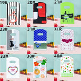 50Pcs/Lot 9*15cm Jewelry Bow Gift Plastic Bags Boutique Shopping Packaging Bag