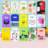 50Pcs/Lot 9*15cm Jewelry Bow Gift Plastic Bags Boutique Shopping Packaging Bag