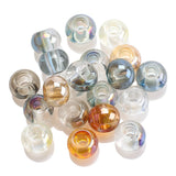 50Pcs Austrian Crystal Beads 8x10mm Glass Round Big Hole DIY Jewelry Bracelets