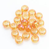 50Pcs Austrian Crystal Beads 8x10mm Glass Round Big Hole DIY Jewelry Bracelets