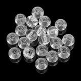 50Pcs Austrian Crystal Beads 8x10mm Glass Round Big Hole DIY Jewelry Bracelets