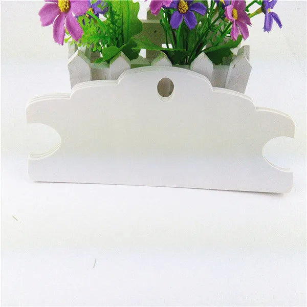 50Pcs Craft Paper Necklace & Headband Display Card Set
