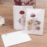 50Pcs/Lot Earring Card Four Holder 5x7cm Hot Girl /Abstract painting paper card