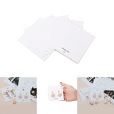 50Pcs/Lot Square Display Cards for Earrings Necklaces 8*8cm Ear Studs Paper Card