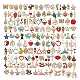 50Pcs Cute Cat Enamel Jewelry for Women