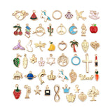 50Pcs Cute Cat Enamel Jewelry for Women