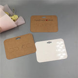 50Pcs Hair Clip Card for Jewelry Display & Packing Paperboard Cards
