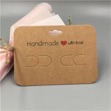 50Pcs Hair Clip Card for Jewelry Display & Packing Paperboard Cards