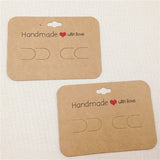 50Pcs Hair Clip Card for Jewelry Display & Packing Paperboard Cards