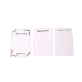 50Pcs Earring Packaging Cards Stainless Steel Gift Label Necklace Ring Display