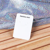 50Pcs Earring Packaging Cards Stainless Steel Gift Label Necklace Ring Display