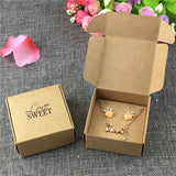 50Pcs Jewelry Packaging Box For Bracelet Earring Necklace Display