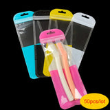 50Pcs Plastic Ziplock Bags for Pens, Keychains, Jewelry, Makeup Brushes