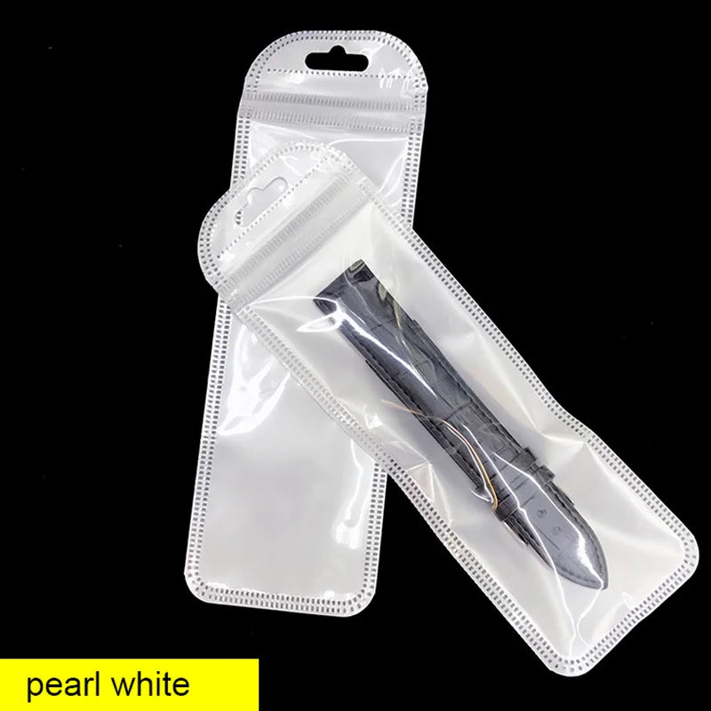 50Pcs Plastic Ziplock Bags for Pens, Keychains, Jewelry, Makeup Brushes