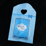 50Pcs 13x21cm Plastic Boutique Candy Gift Bags Handles Favor Earrings Jewelry
