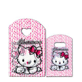 50Pcs Small Plastic Bag Heart Handle Plastic Gift Bag Jewelry Packaging Bag