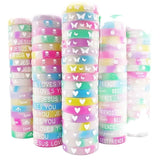 50Pcs Silicone Luminous Bracelets Mix Style Glow in The Dark Bangles