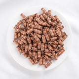 50Pcs Wood Tube Beads Charm Stripe Pattern DIY Jewelry Making Bracelet