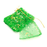 50Pcs Navy Organza Bags 7x9 9x12cm Drawstring Pouch Gift Bag