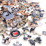 50Pcs Mix Fruit Cherry Sakura Sun Charms DIY Sea Animal Cat Ghost Pendants