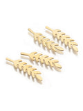 50Pcs Raw Brass Wheat Stalks Charms Pendant DIY Earrings Bracelet Jewelry Craft