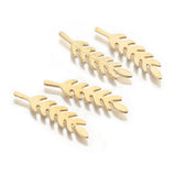 50Pcs Raw Brass Wheat Stalks Charms Pendant DIY Earrings Bracelet Jewelry Craft
